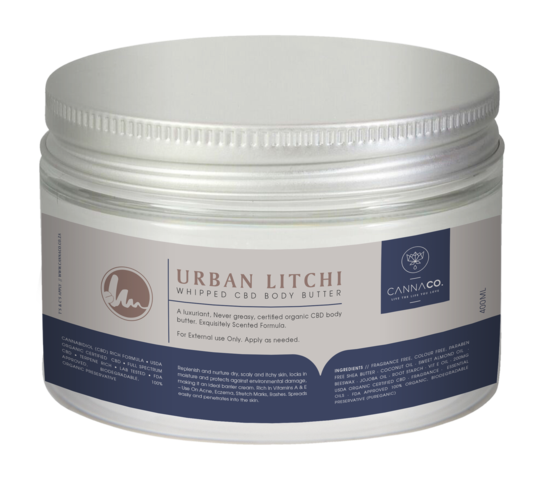 Cannaco Urban Litchi CBD Body Butter 400ml