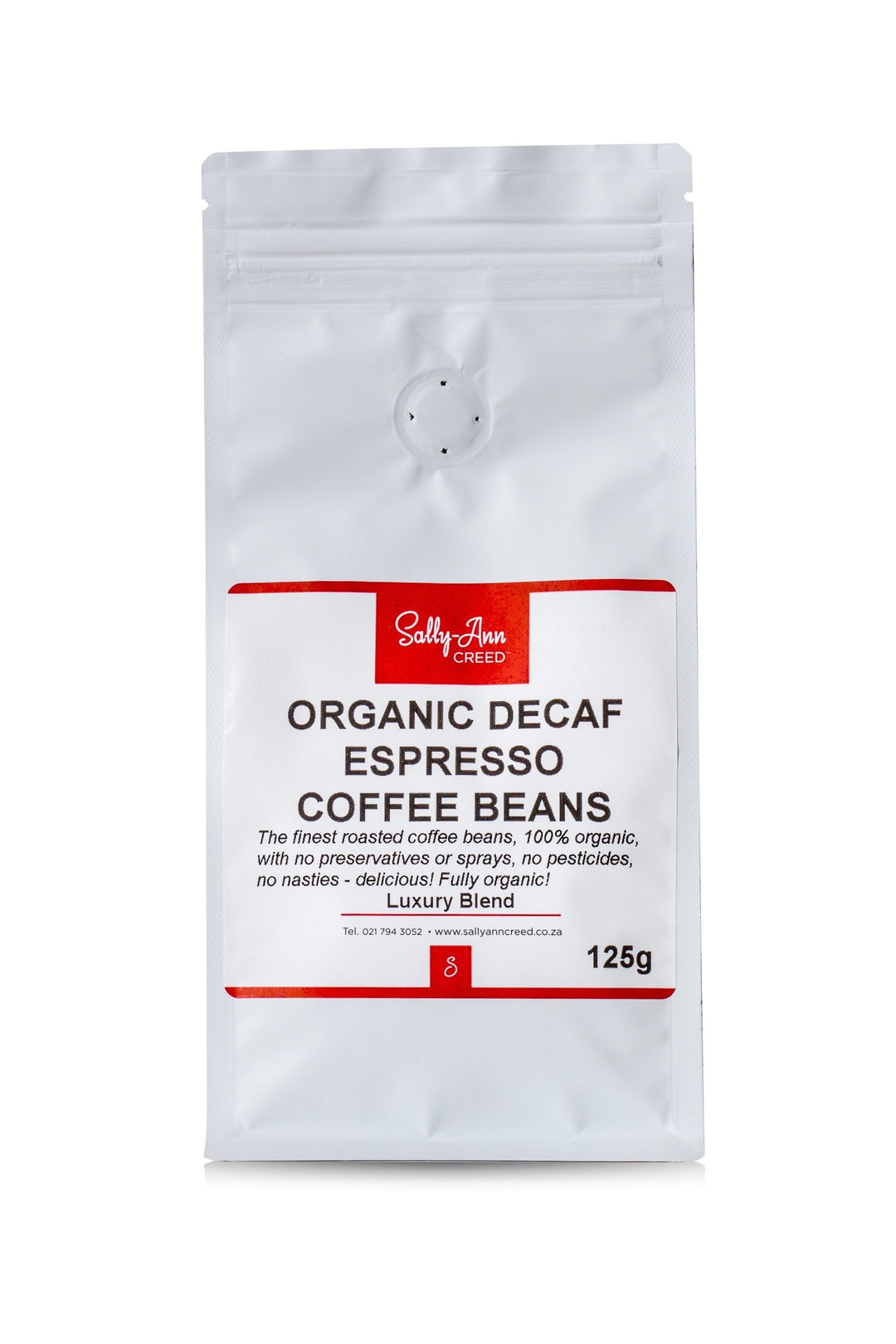 Organic Espresso Coffee Beans - Decaf 125g