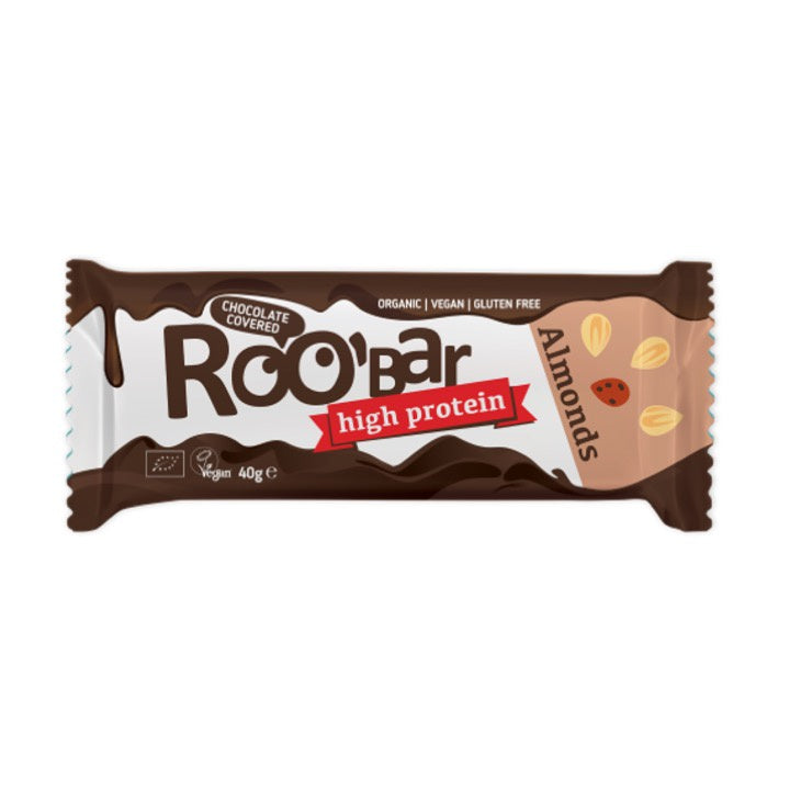 Roobar Chocolate Almond & Protein Bar 30g