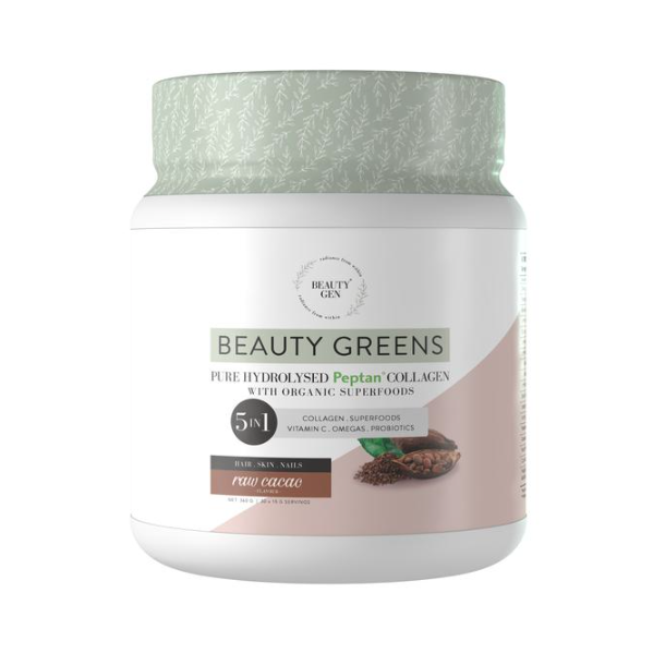 Beauty Greens Collagen Raw Cacao 450g