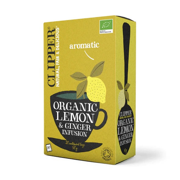 Clipper Organic Lemon & Ginger Tea 20s