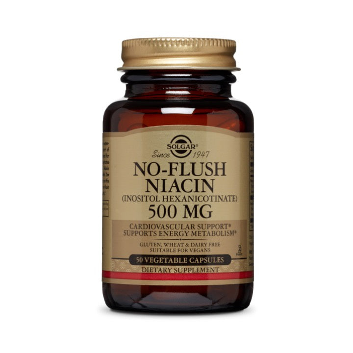 No-Flush Niacin Vegicaps 500mg 50s