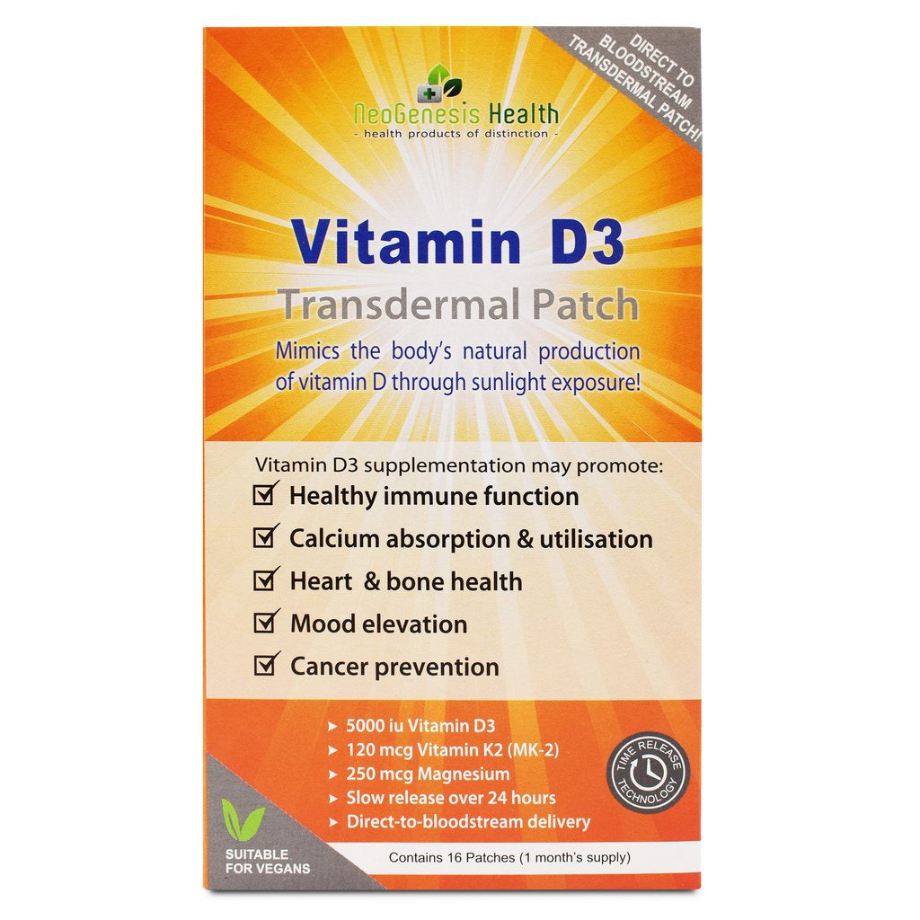 NeoGenesis Health Vitamin D3 Transdermal Patches - 16s