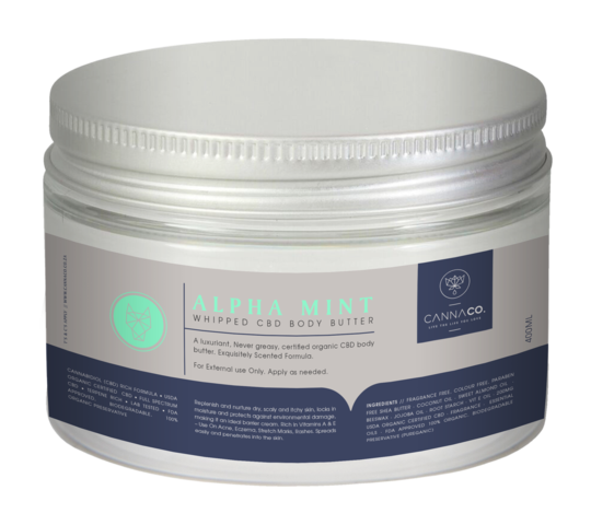 Cannaco Alpha Mint CBD Body Butter 400ml