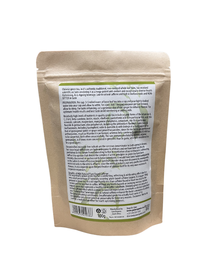 Organic Green Tea Loose Leaves 100g