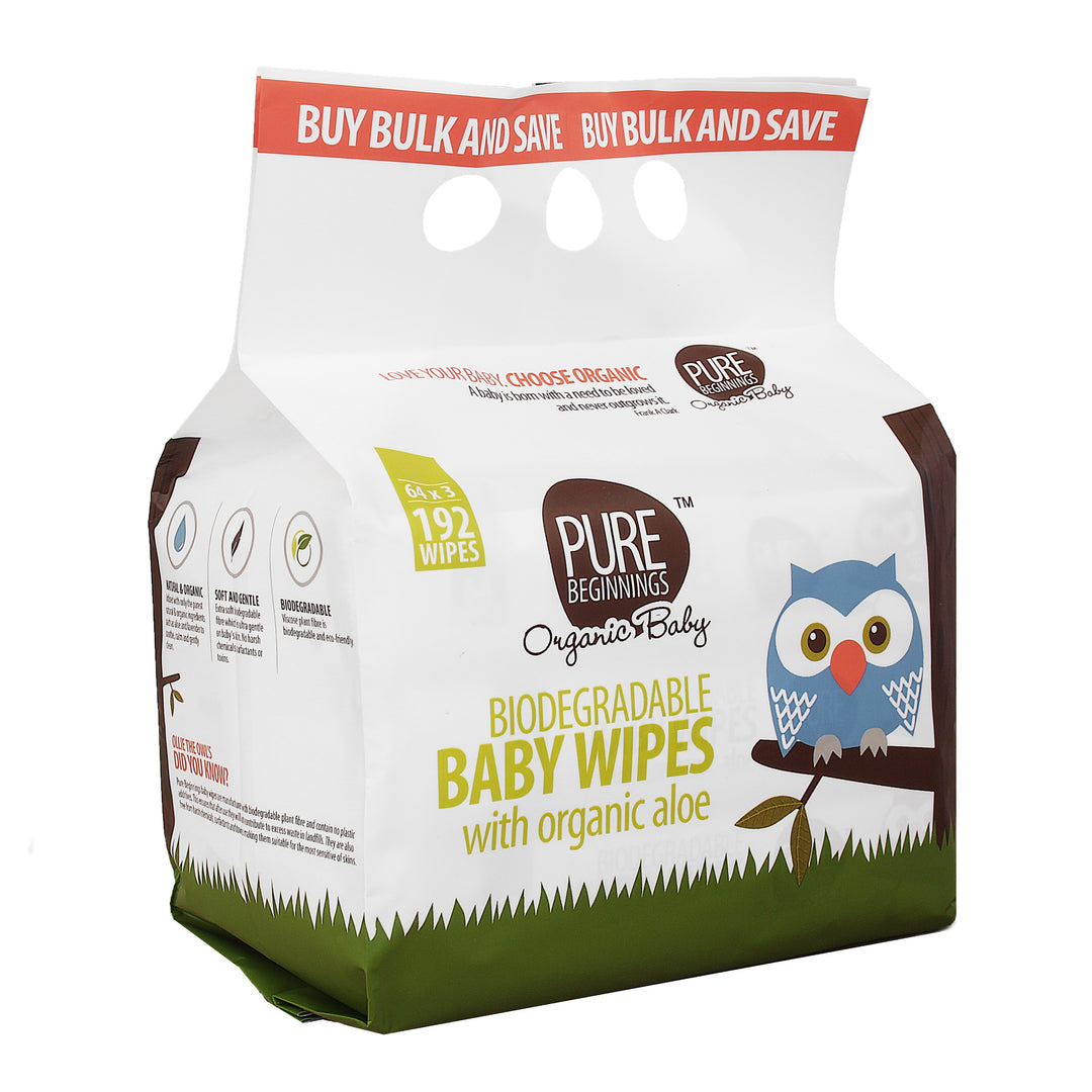 Baby Wet Wipes Aloe 192 Wipes