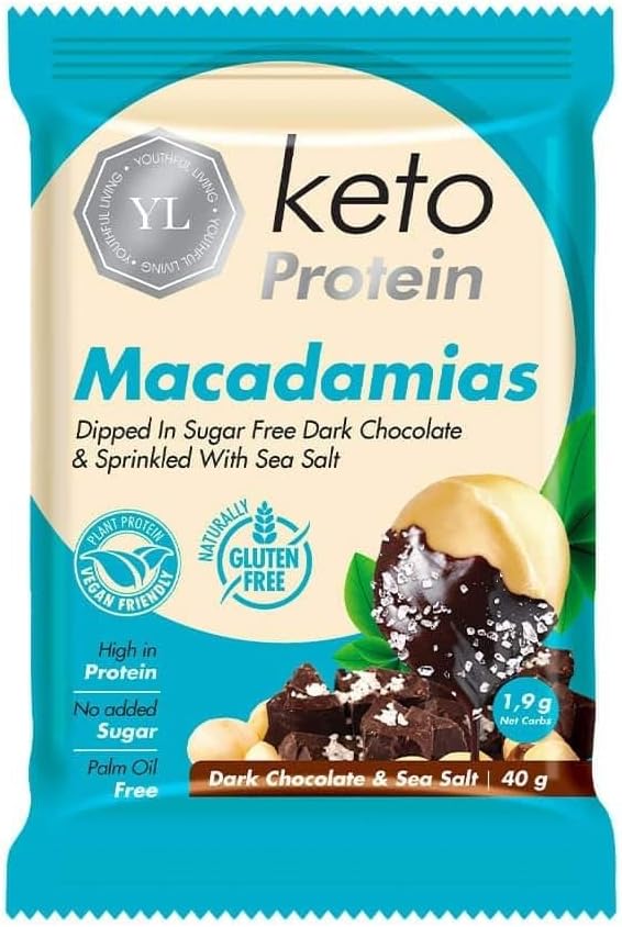 Protein Macadamias Dark Chocolate 40g