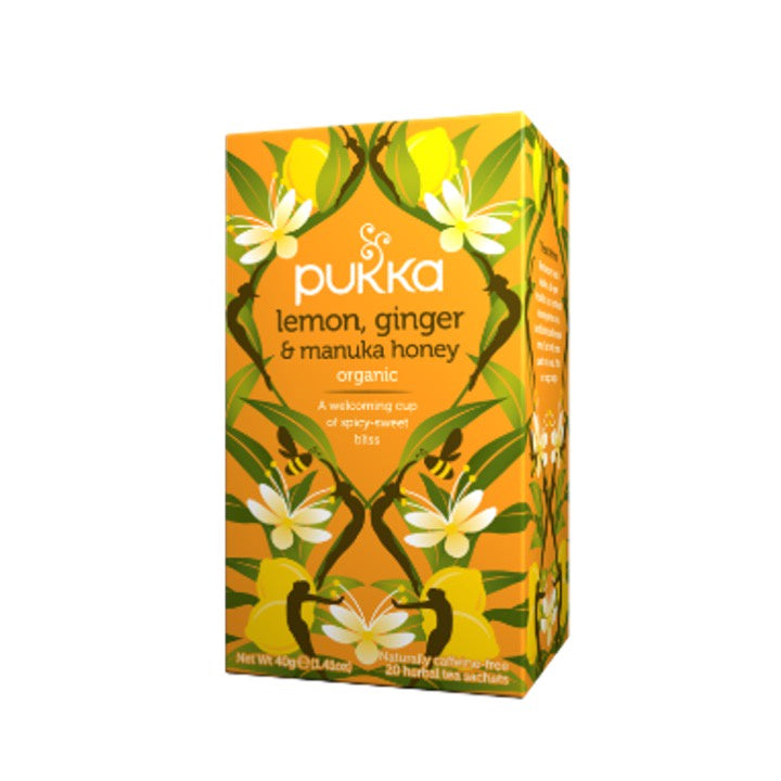 Pukka Lemon, Ginger and Manuka Honey Tea 20s