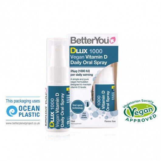 Dlux 1000  vitamin D Oral  spray 15ml  vegan