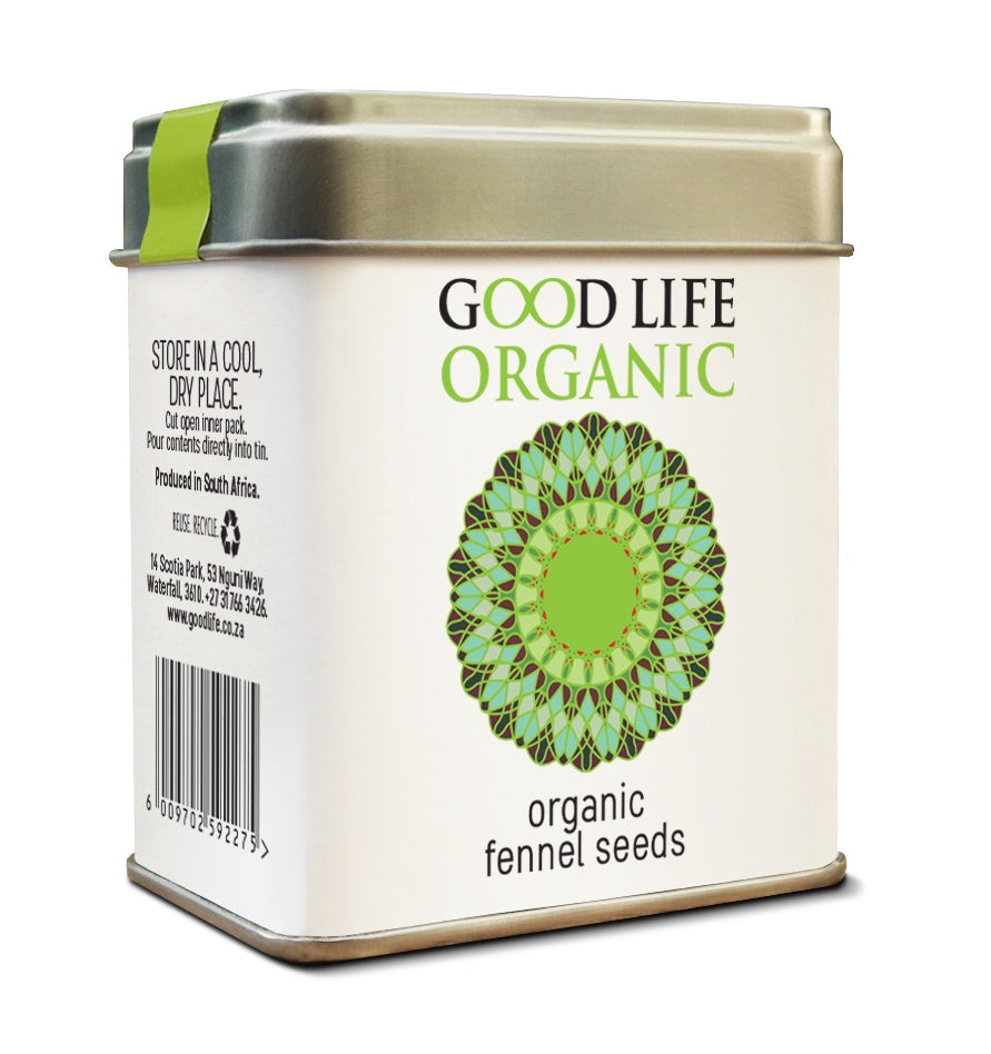 Organic Fennel Seeds Tin  40g