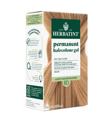 Hair Colour Gel 8D Golden Blonde 150ml