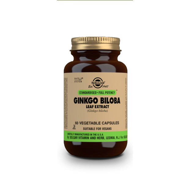 Ginkgo Biloba Leaf Extract Vegicaps 60s