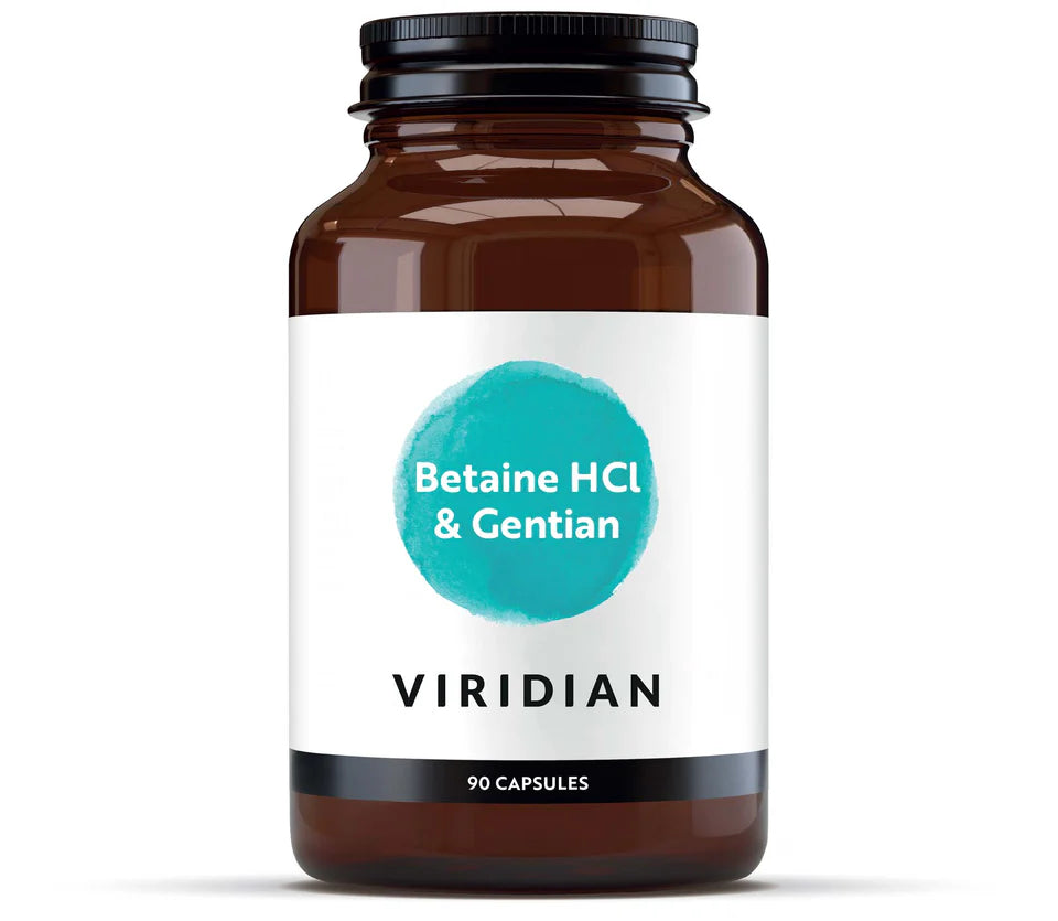 Betaine HCI 650mg With Gentian Root 90c