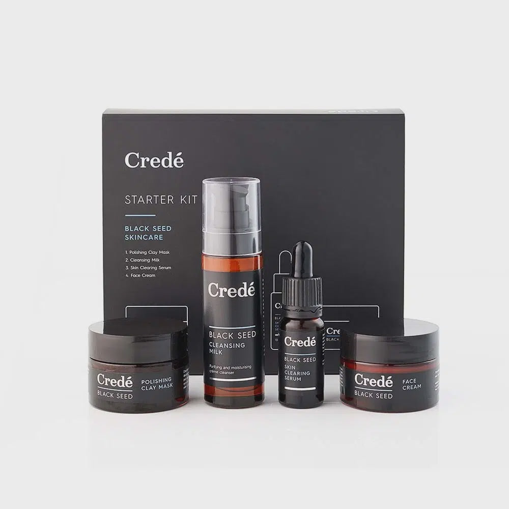 Crede Starter Kit  ( Mask , Cleanse, Serum ,Cream)