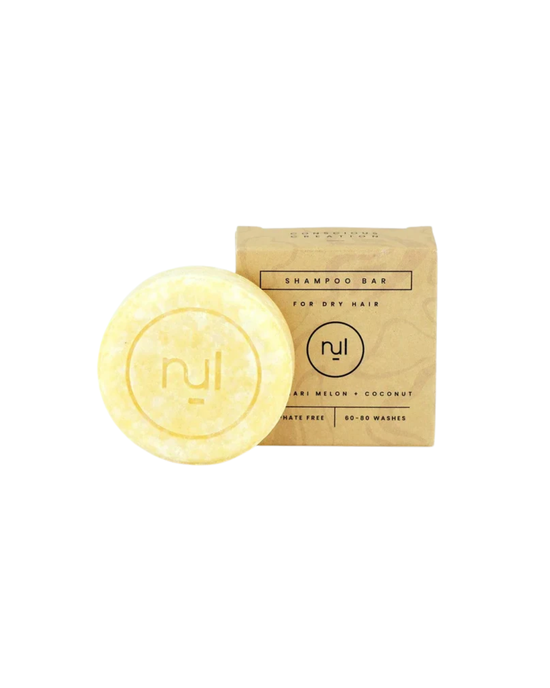 Nul Kalahari Melon and Coconut Shampoo Bar 60g