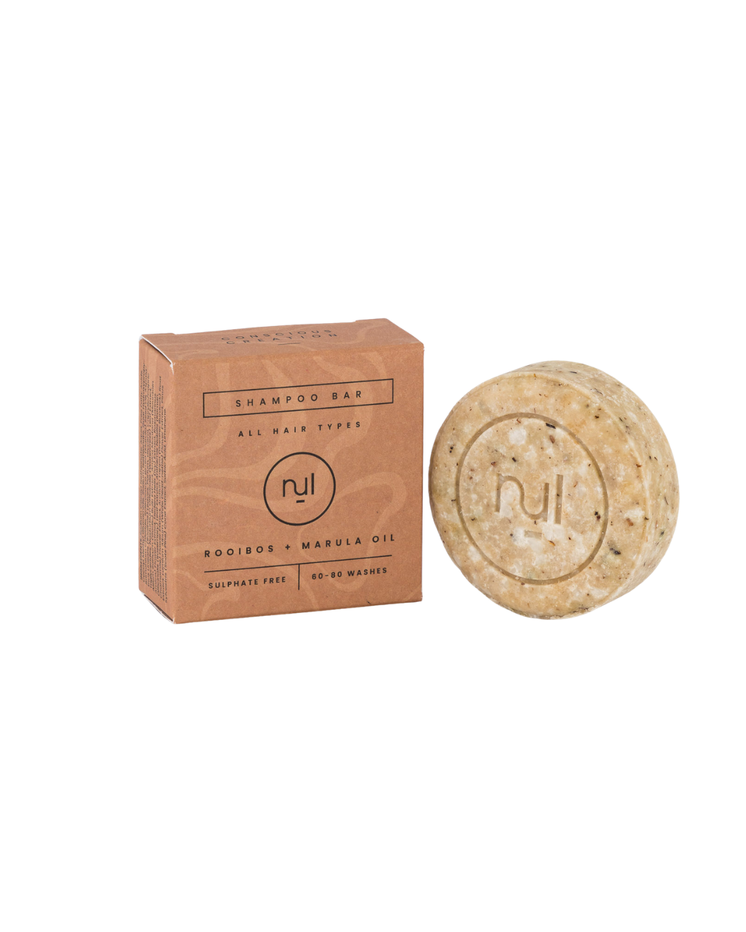 Nul Rooibos and Marula Oil Shampoo Bar 60g
