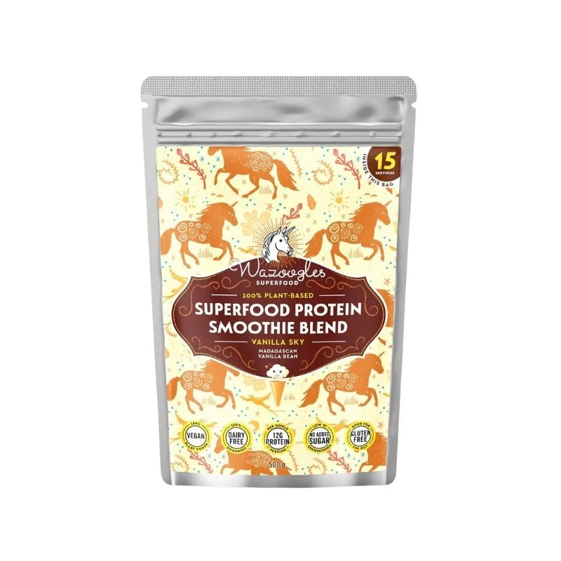 Wazoogles Superfood Protein Smoothie Blend Vanilla Sky 500g