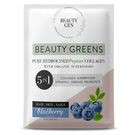 Beauty Greens Collagen Blueberry Sachet 15g