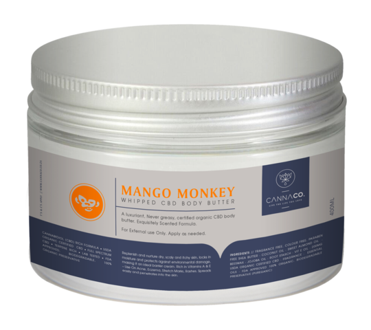 Cannaco Mango Monkey CBD Body Butter 400ml