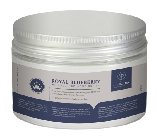 Cannaco Royal Blueberry CBD Body Butter 400ml