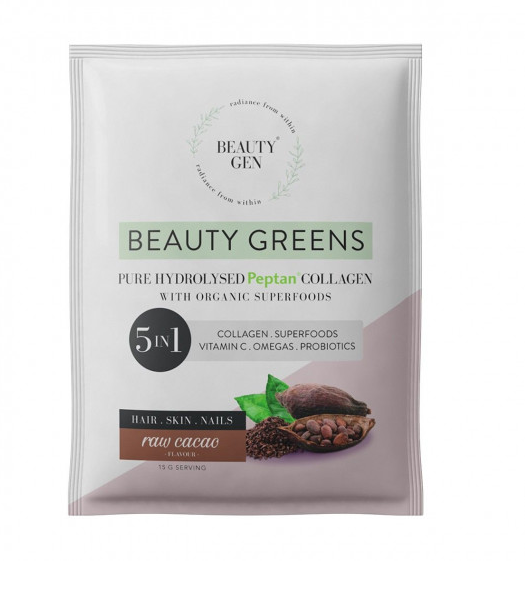 Beauty Greens Collagen Raw Cacao Sachet 25g
