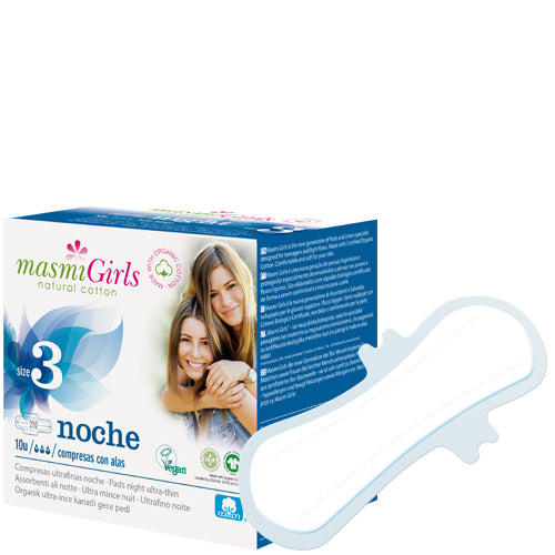 Organic Girls Ultra Night Pads - Size 3 10s