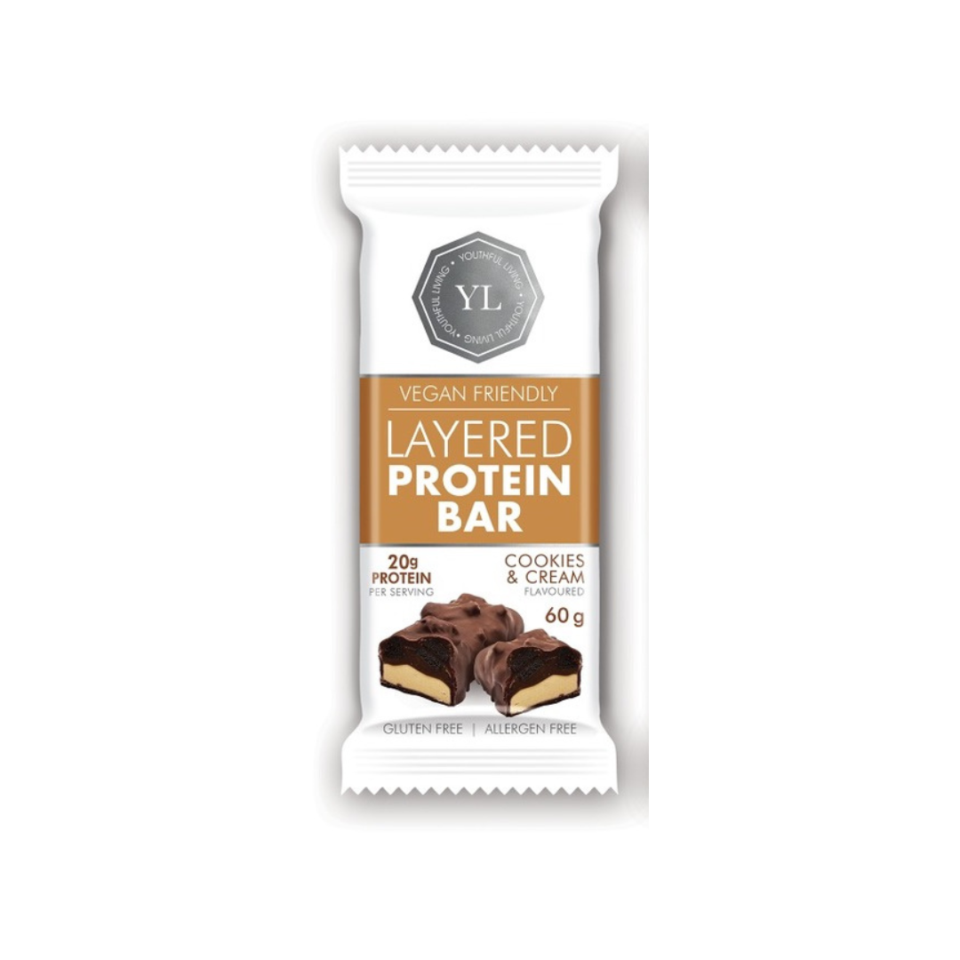 Layered Protein Bar - Cookies & Cream 60g