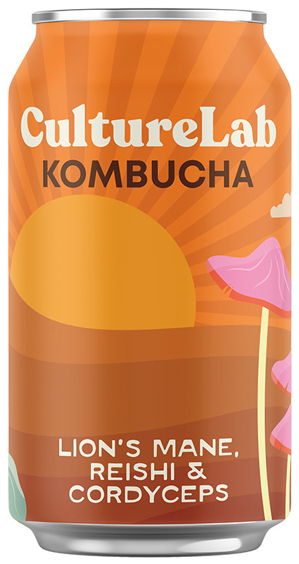 Lions Mane Reishi &amp; Cordyceps Kombucha 330ml