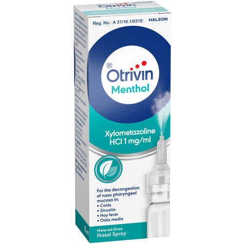 Otrivin Menthol Nasal Spray Metered Dose 10ml
