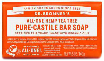 Pure Castile Tea Tree Bar Soap 140g