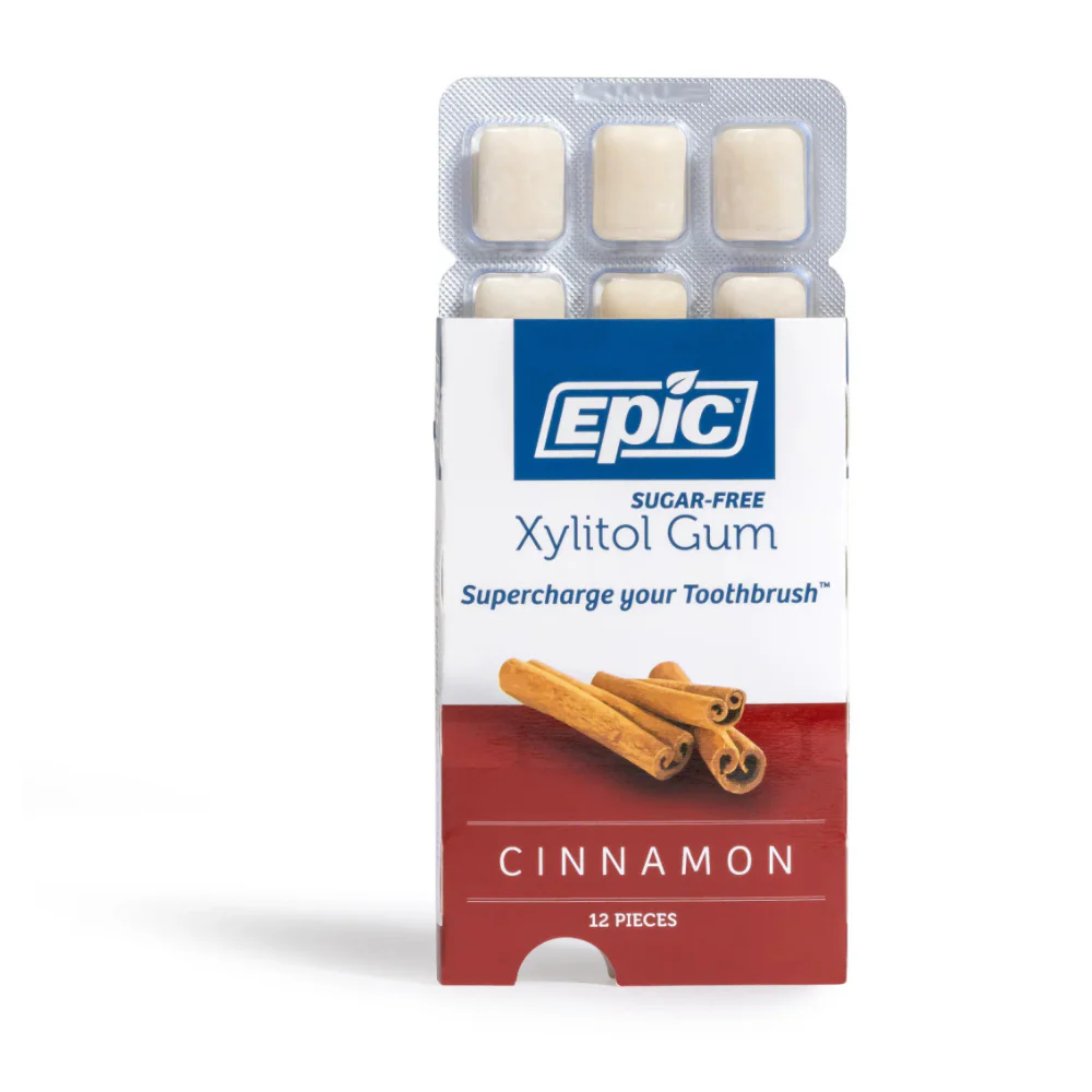 Epic Xylitol Gum - Cinnamon 12 pieces