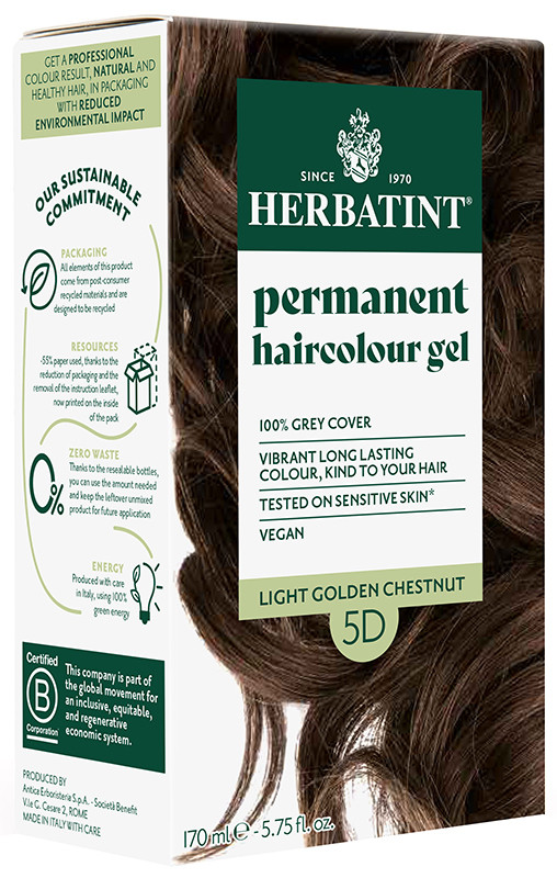 Hair Colour Gel 5D Light Golden Chestnut 150ml