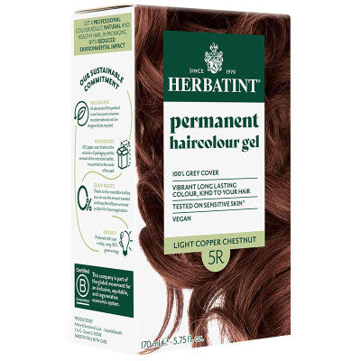Hair Colour Gel 5R Light Copper Chestnut 150ml