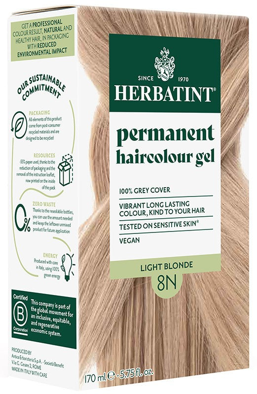 Hair Colour Gel 8N Light Blonde 150ml