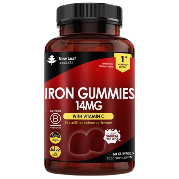 Iron gummies 14MG with Vitamin C 60s