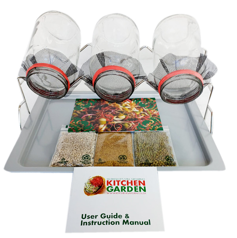Kitchen Garden Sprouting Jar Set 3L