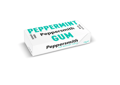 Peppermint gum- Sugar free 15g