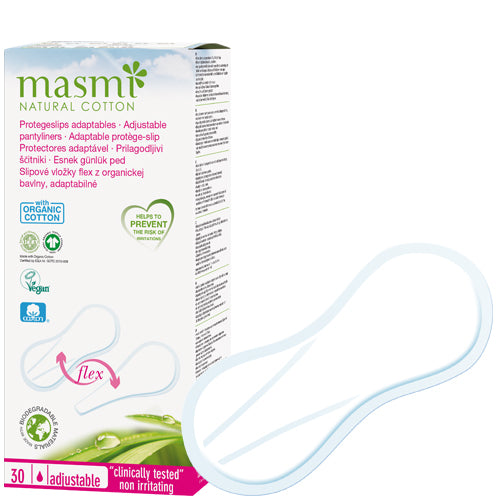 Organic Adaptable Flexi Panty Liners 30s