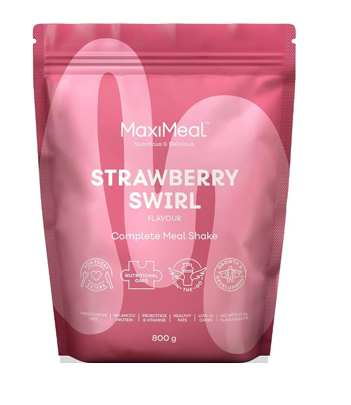 MaxiMeal Strawberry Swirl 800g Pouch