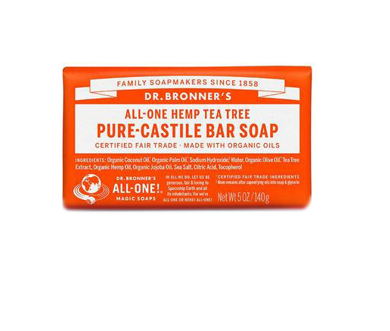 Pure Castile Tea Tree Bar Soap 140g