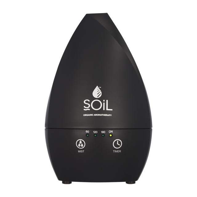 Soil Ultrasonic Aroma Diffuser Drop Shape  Black