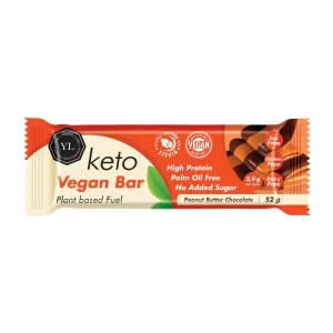 Vegan  Keto Bar Peanut Butter Choc 52g